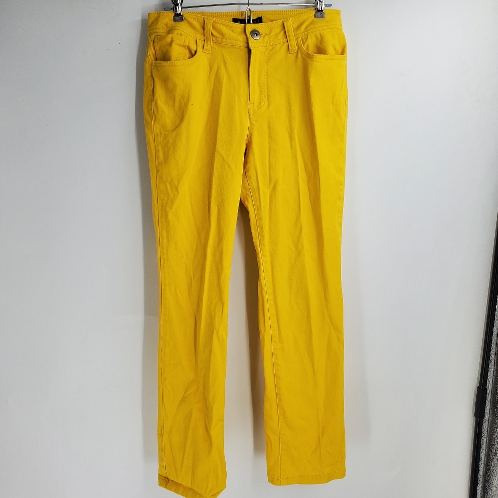 BACCINI womens 10P yellow pants